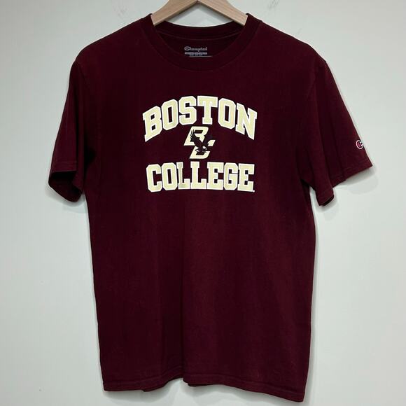 Champion Boston College T-Shirt Short Sleeves Size YXL BC Eagles Crew Neckline - Picture 1 of 9